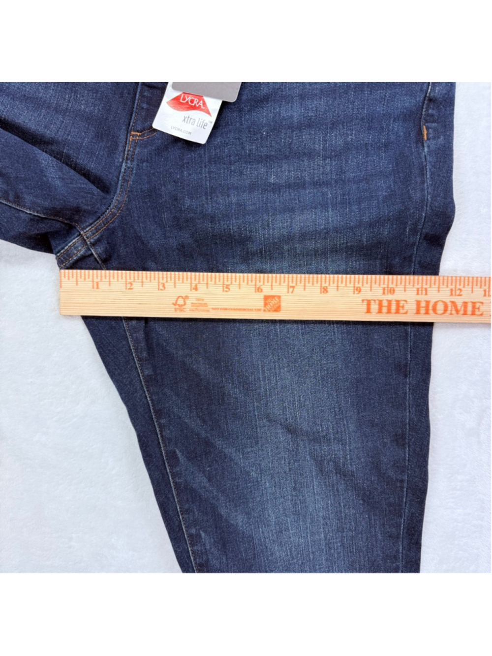 Women's LL Bean Signature Blue Skinny Jeans Size 14 - Picture 13 of 14